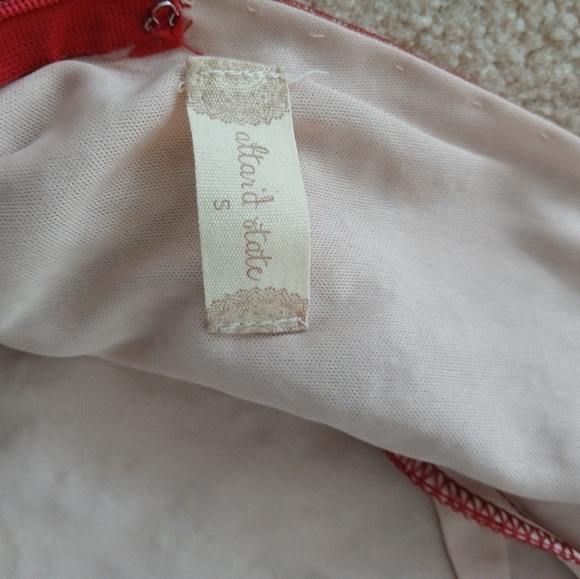 Beaded Mroon Altar’d State Dress Size S.  FL - Picture 5 of 7